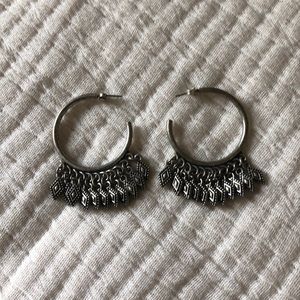 Silver Hoop Earrings